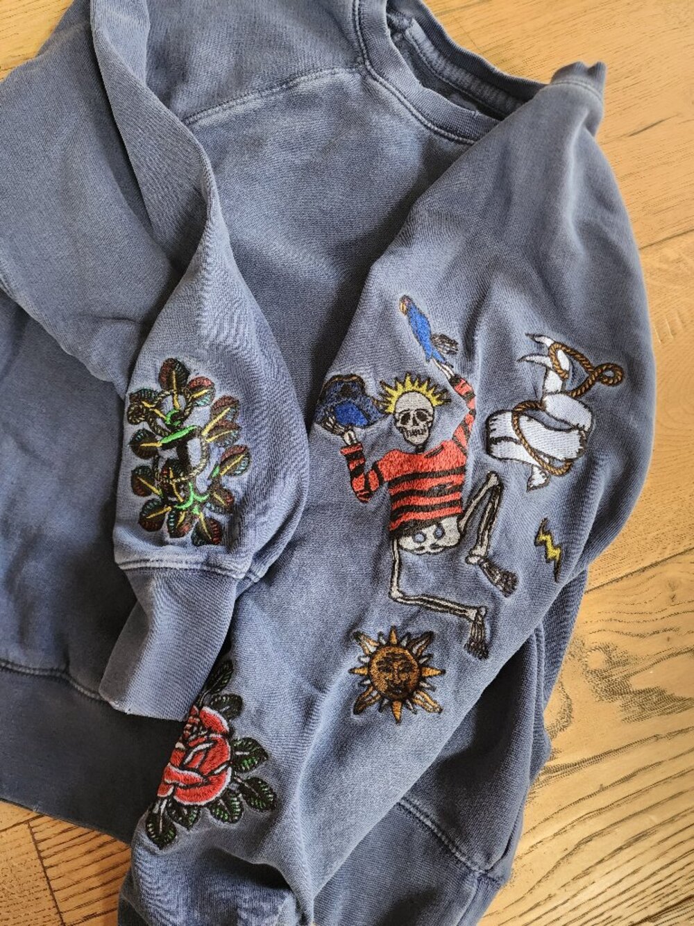 Zadig and Voltaire skeleton embroidered sweatshirt